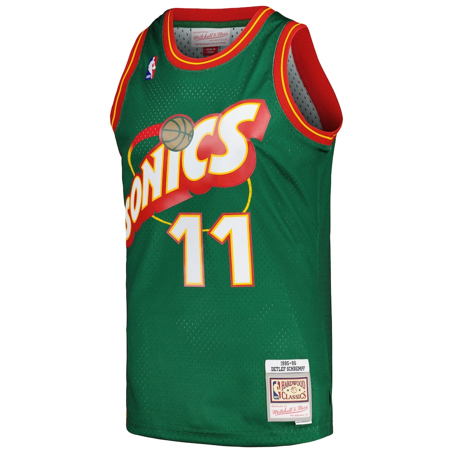 Seattle SuperSonics Mitchell & Ness 1995/96 Hardwood Classics Swingman Jersey - Green