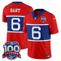 Jaxson Dart #6 New York Giants Red Vapor F.U.S.E. Limited Jersey