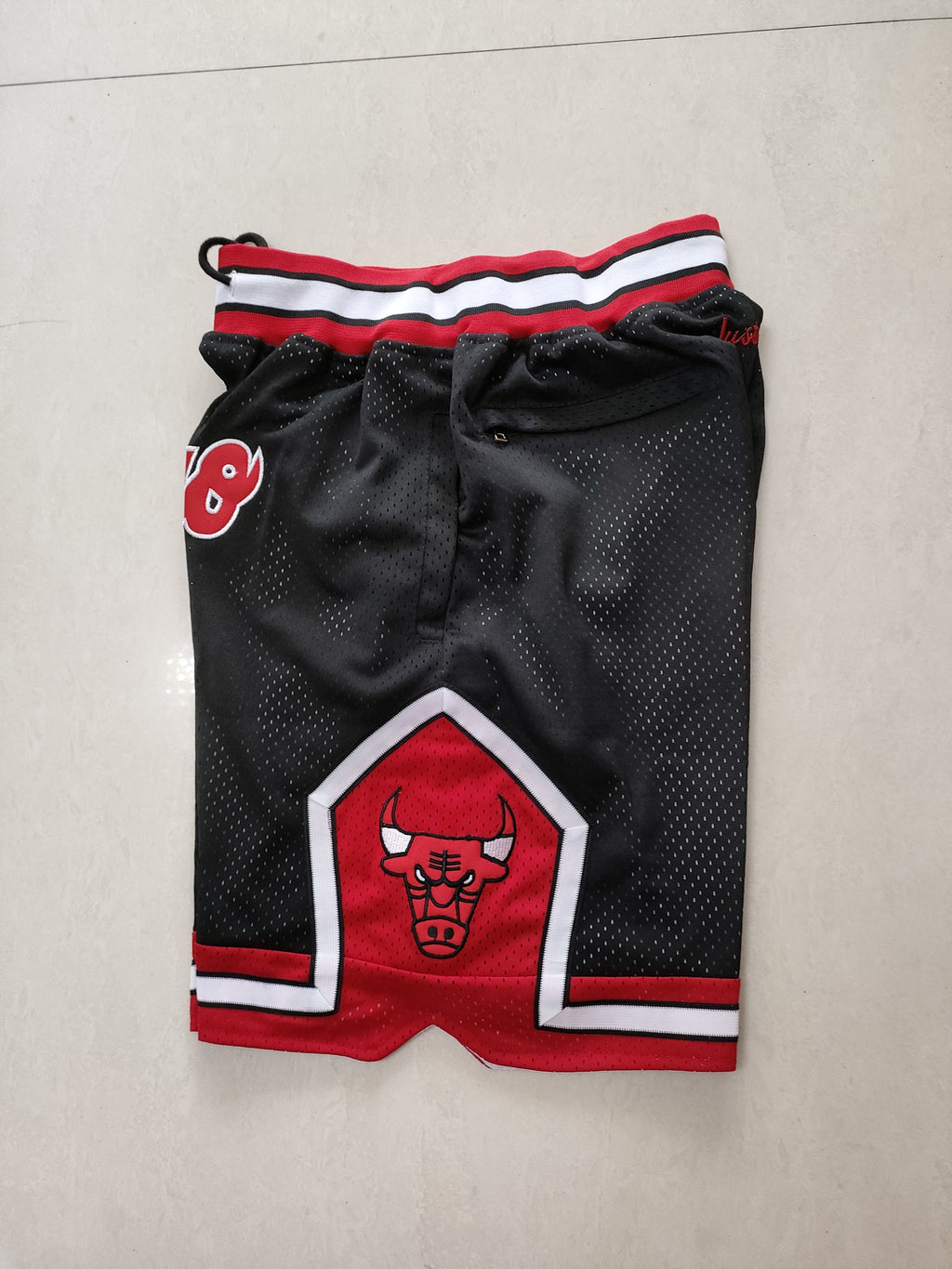 Chicago Bulls black one-piece pocket pants