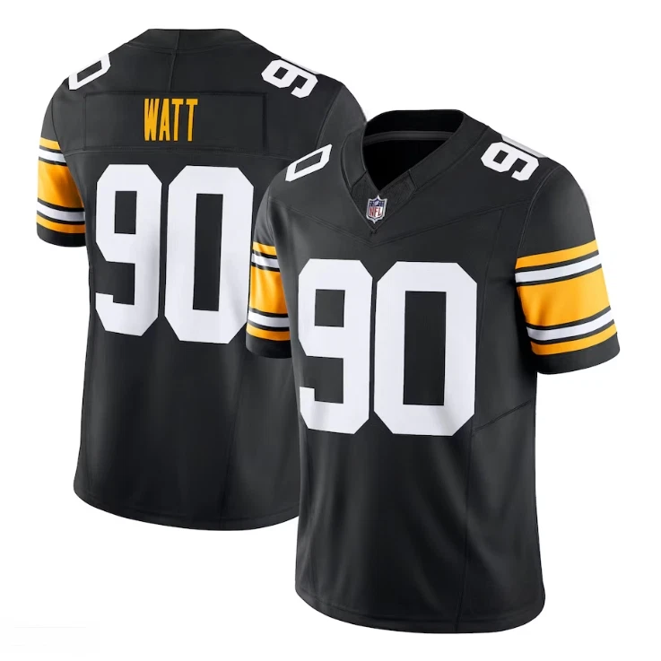 T.J. Watt #90 Pittsburgh Steelers Black Game Jersey