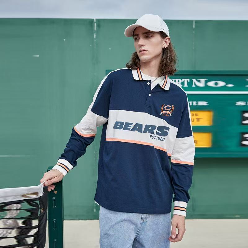 Bears Retro Long-Sleeve Athletic Training Jersey