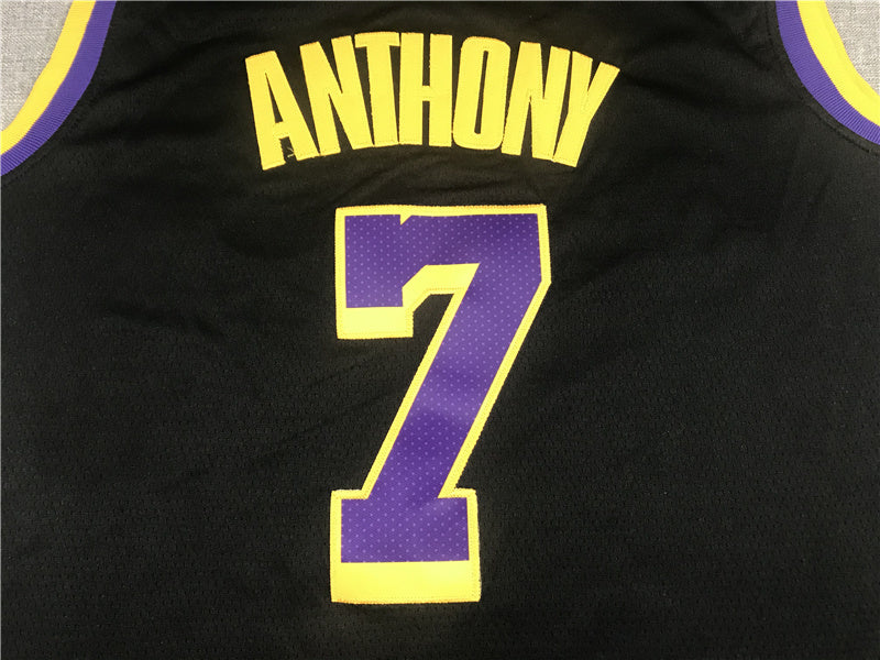 Carmelo Anthony #7 Los Angeles Lakers City Edition Swingman Jersey — Embroidered