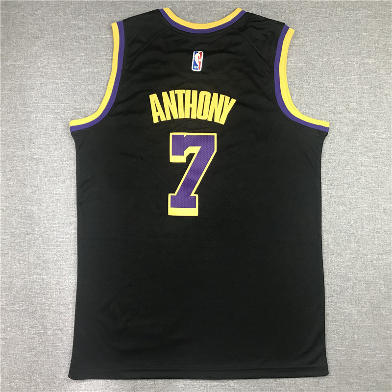 Carmelo Anthony #7 Los Angeles Lakers City Edition Swingman Jersey — Embroidered