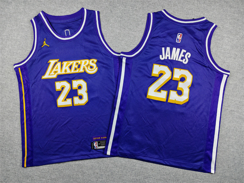 Youth LeBron James Los Angeles Lakers #23 Statement Edition Embroidered  Jersey