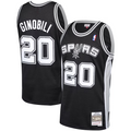 San Antonio Spurs Manu Ginobili Black Hardwood Classics Swingman Jersey