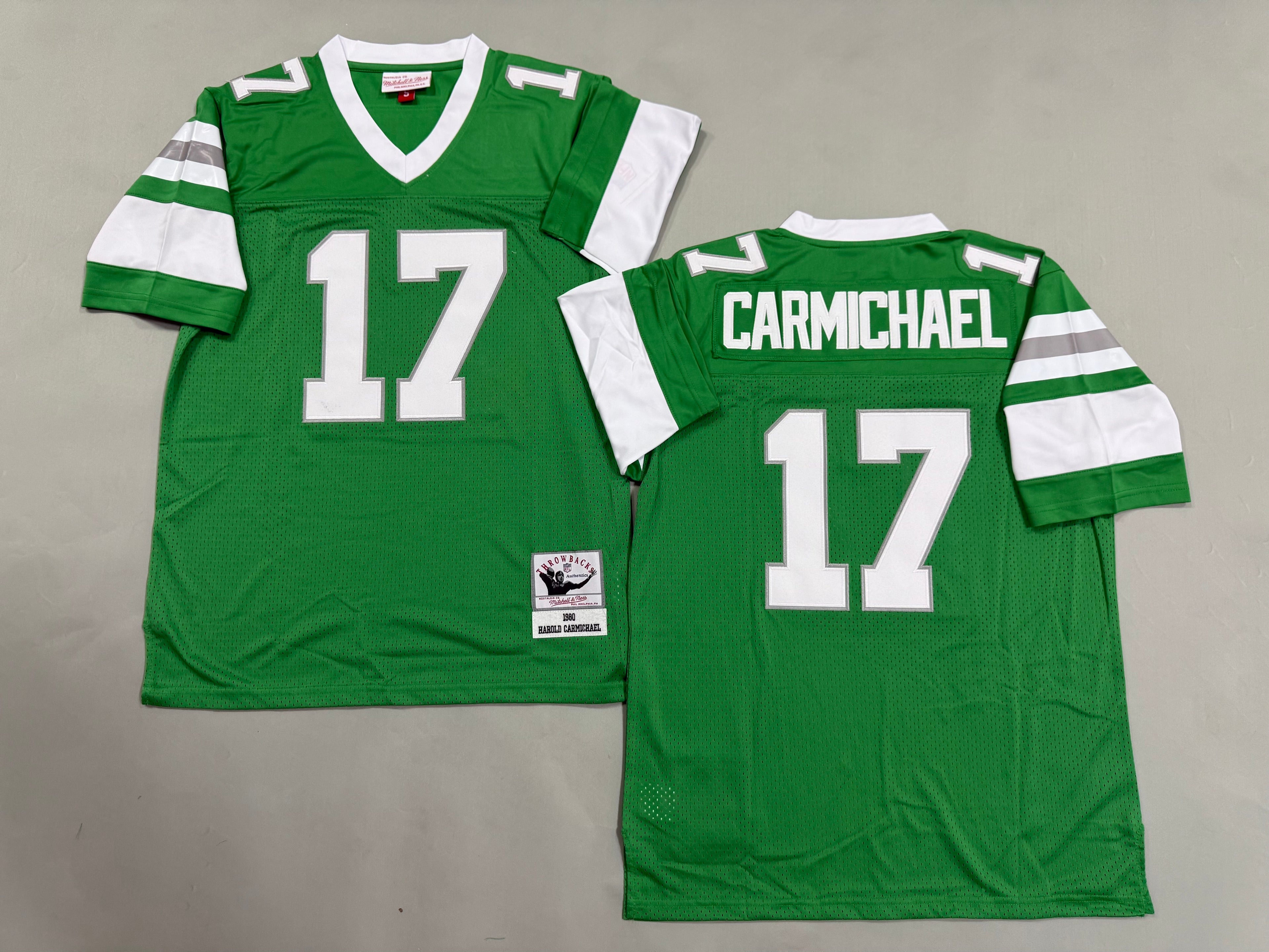 Mens Harold Carmichael#17 Philadelphia Eagles Vintage Throwback Jersey