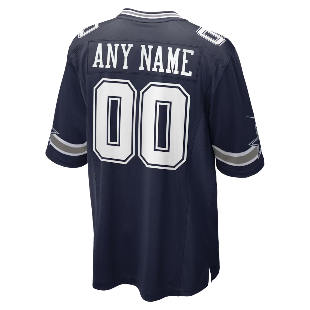Custom Dallas Cowboys Navy Game Jersey