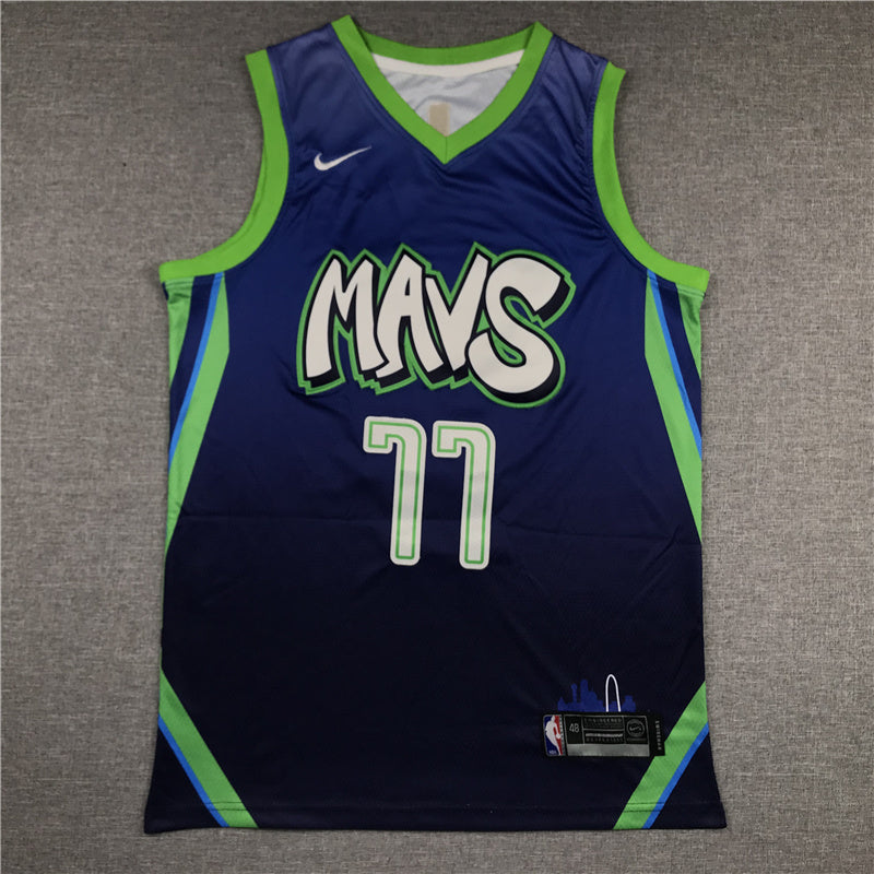Dallas Mavericks Luka Doncic #77 City Edition Swingman Set — Embroidered
