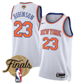 Mitchell Robinson #23 New York Knicks 2026 Finals Swingman White Jersey - All Stitched