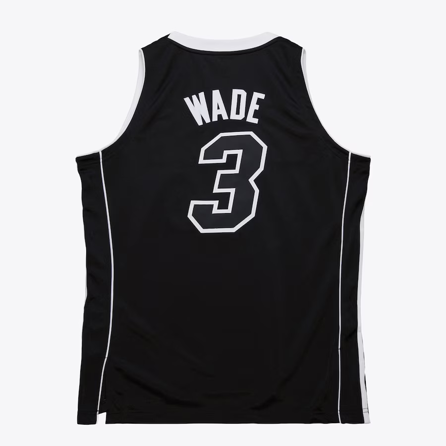 Mens Dwyane Wade Black Miami Heat 2011/12 Jersey