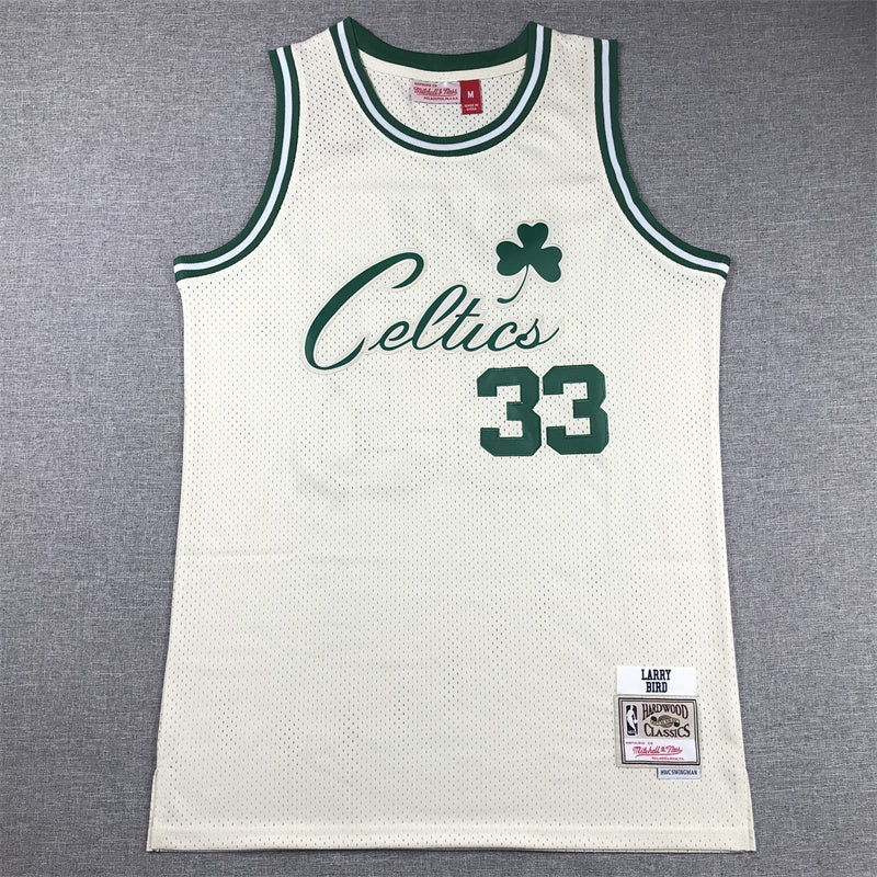 Boston Celtics Larry Bird #33 1985-86 Throwback Jersey — Embroidered