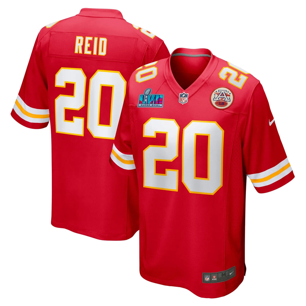 Justin Reid Kansas City Chiefs Super Bowl LVII Patch Game Jersey - Red
