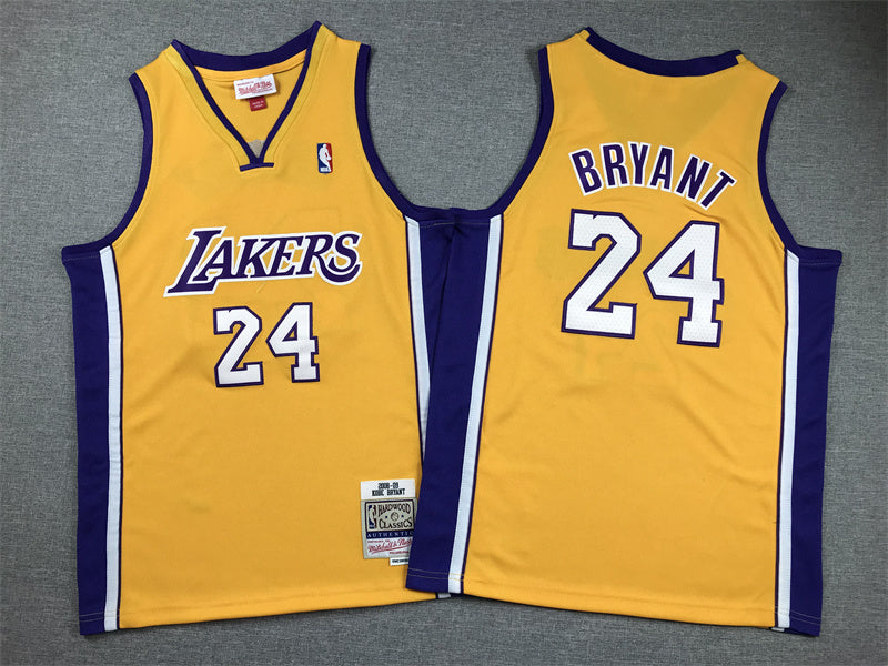 Youth Kobe Bryant Los Angeles Lakers #24  Embroidered  Jersey