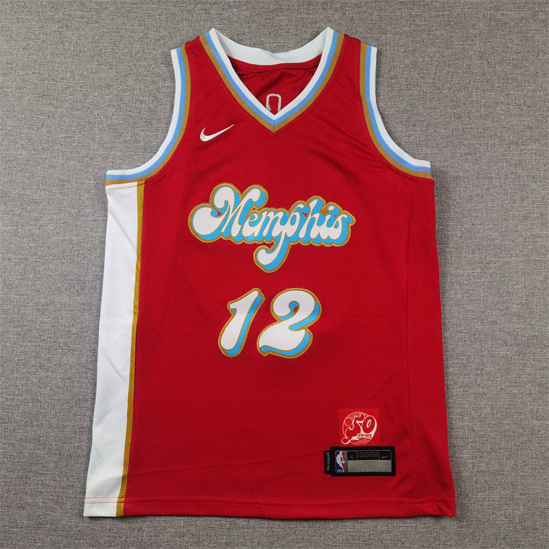 Youth Ja Morant Memphis Grizzlies #12 City Edition Embroidered Jersey