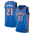 Unisex Oklahoma City Thunder Aaron Wiggins Nike Blue Swingman Player Jersey - Icon Edition