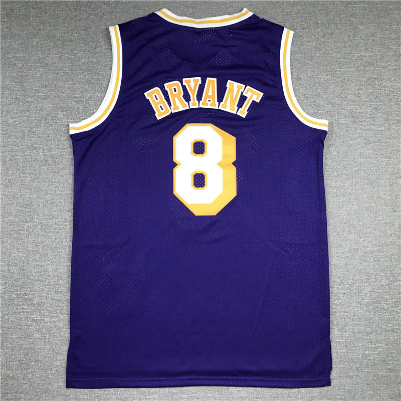 Kobe Bryant #8 Los Angeles Lakers 1996-97 Throwback Embroidered Jersey