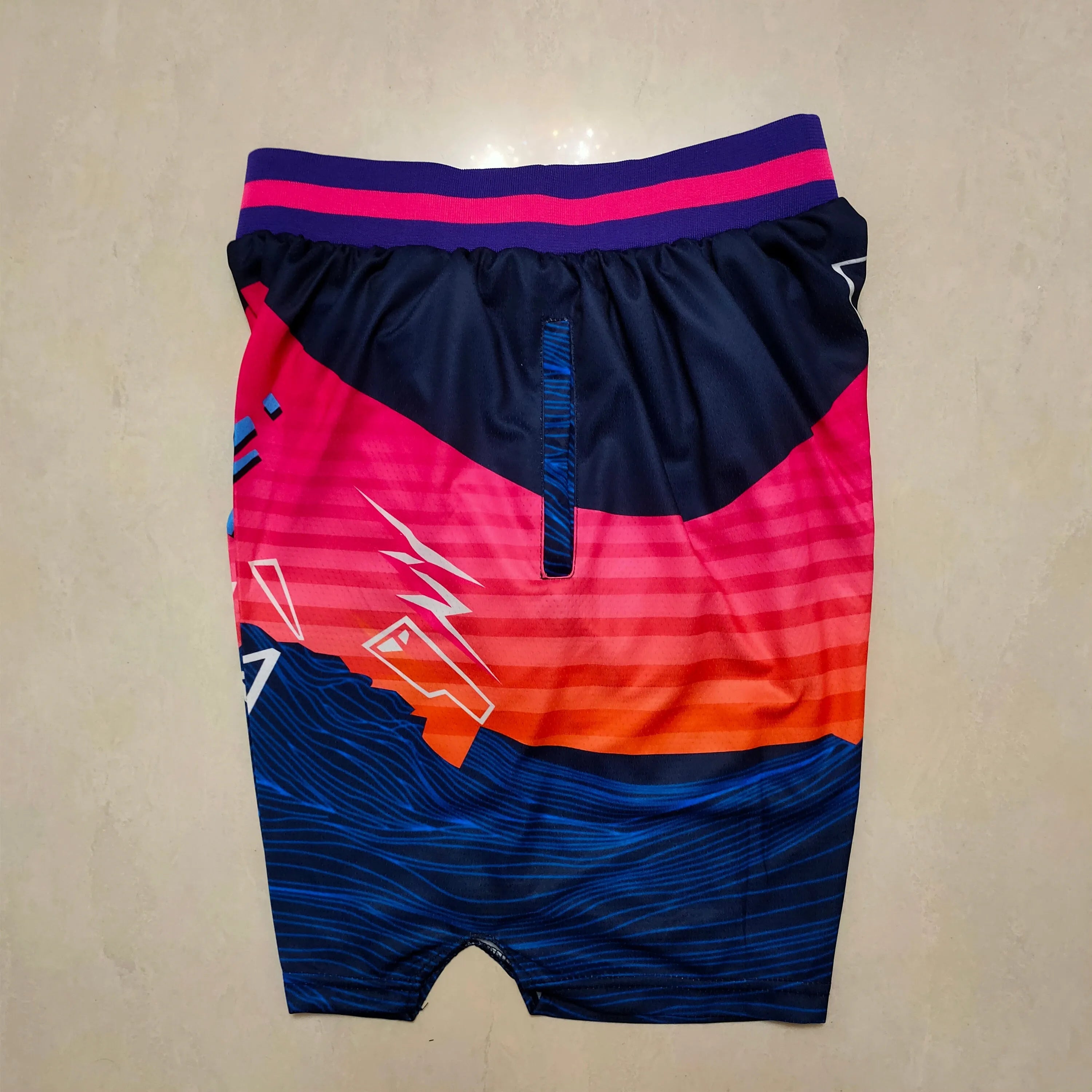 Miami Heat Transfer Print Pocket Pants