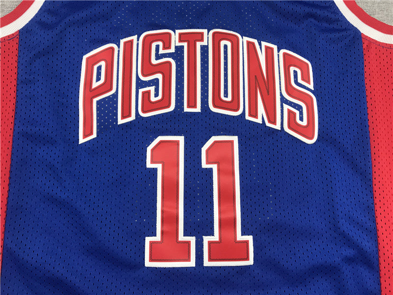 Detroit Pistons Isiah Thomas 1988-89 Blue Throwback — Embroidered