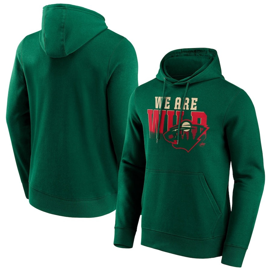 Men's Minnesota Wild Dark Green  Branded Hometown Graphic Hoodie