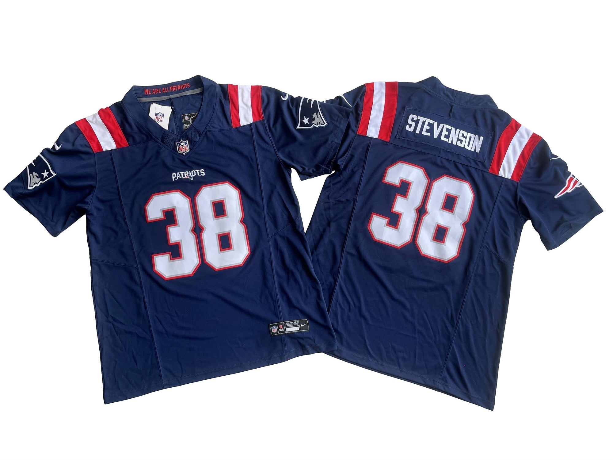 New England Patriots38# Rhamondre Stevenson  Vapor F.U.S.E. Limited Jersey