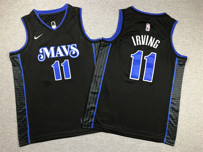 Youth Kyrie Irving Dallas Mavericks #11 City Edition Embroidered  Jersey