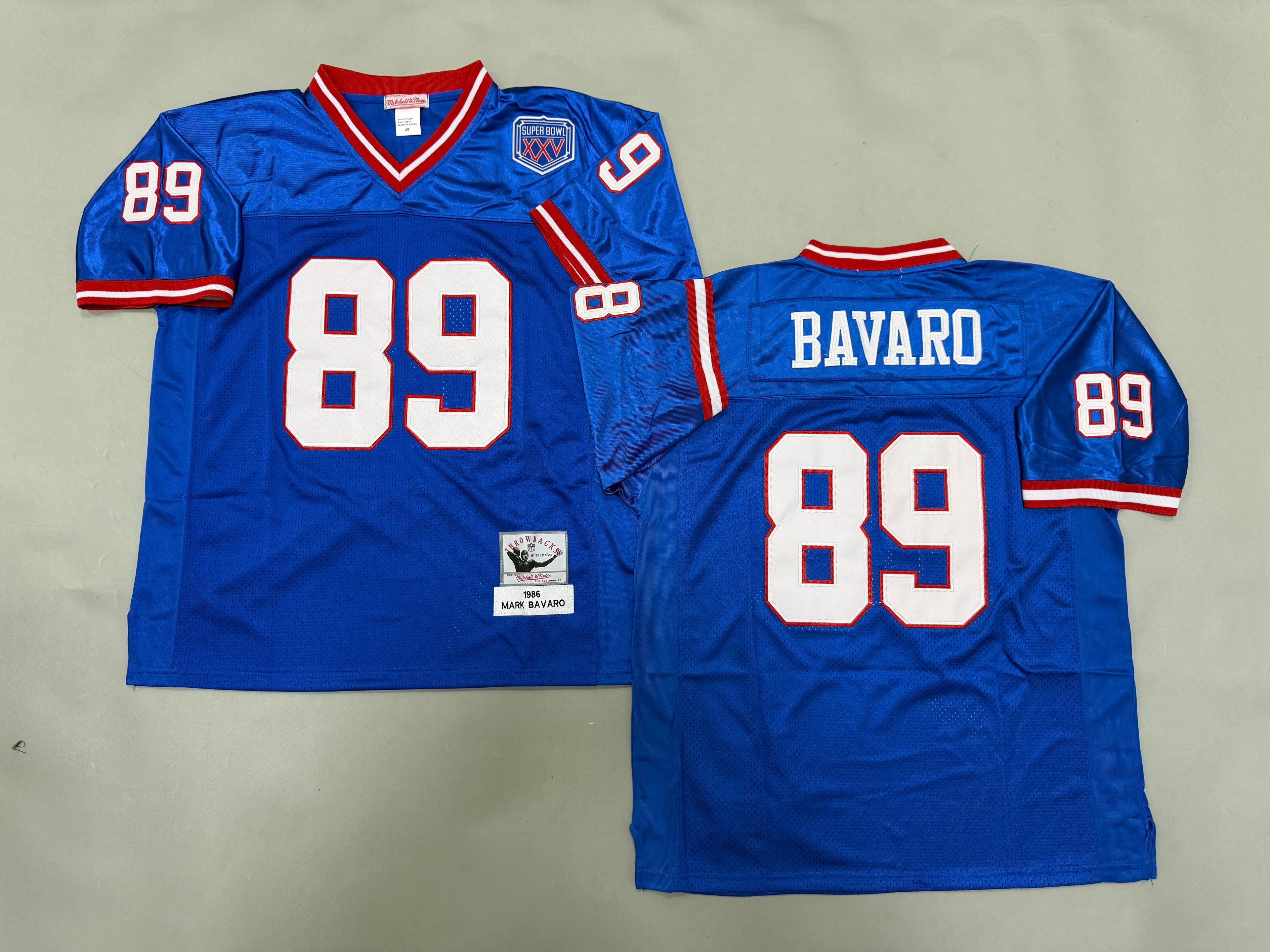 Mens Mark Bavaro#89 New York Giants Vintage Throwback Jersey