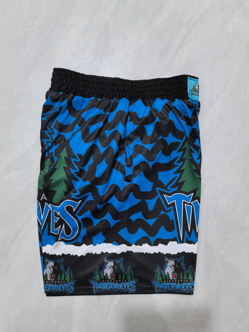 Minnesota Timberwolves Blue Heat Transfer Pocket Shorts