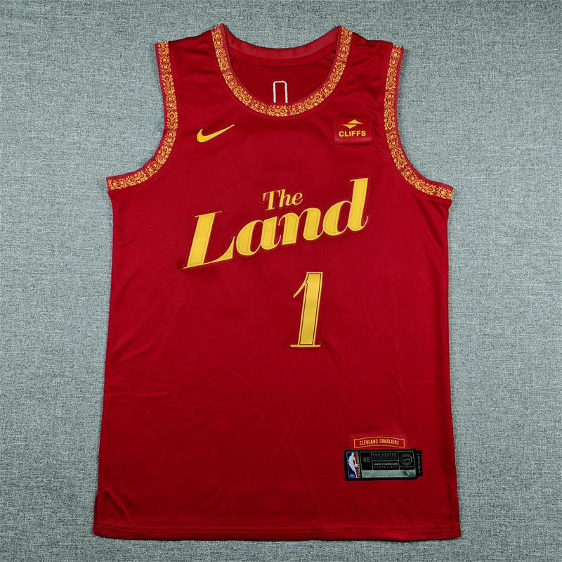 Cleveland Cavaliers James Harden #1 2026 City Edition — Embroidered Jersey