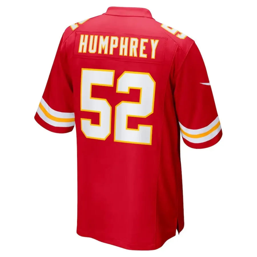 Men's Creed Humphrey Kansas City Chiefs Super Bowl LVIII Game Jersey - Red