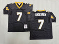 Mens Morten Andersen#7 black New Orleans Saints Vintage Throwback Jersey