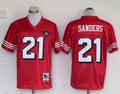 San Francisco 49ers Red  Vintage#21 SANDERS  Jersey