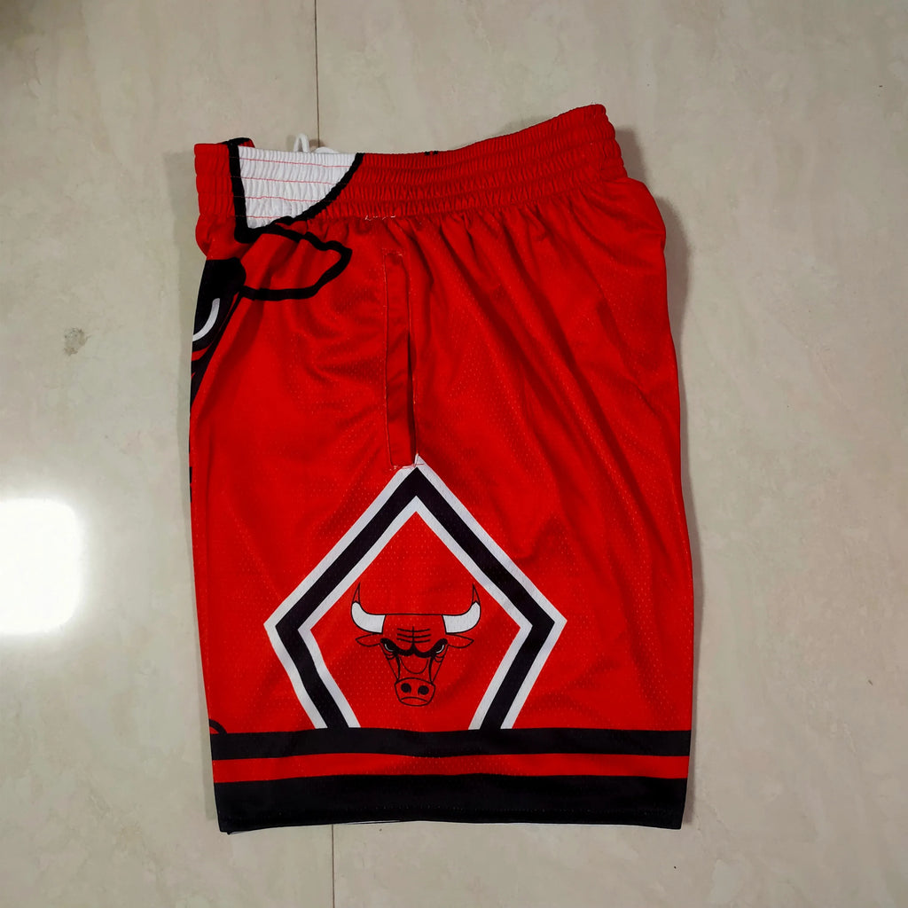 Chicago Bulls red mitchell&ness pocket pants