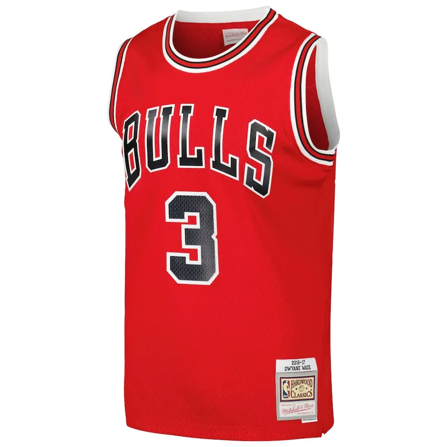 Dwyane Wade Chicago Bulls Mitchell & Ness 2016/17 Hardwood Classics Swingman Jersey - Red