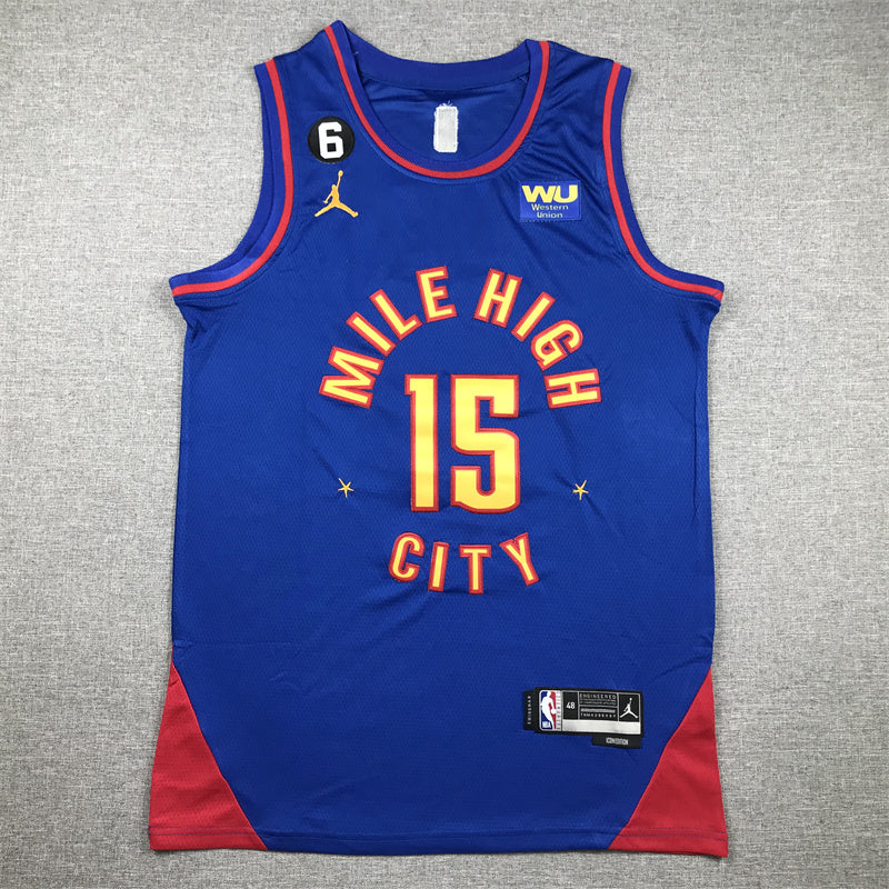 Denver Nuggets Nikola Jokic #15 2023 City Edition - Embroidered Jersey