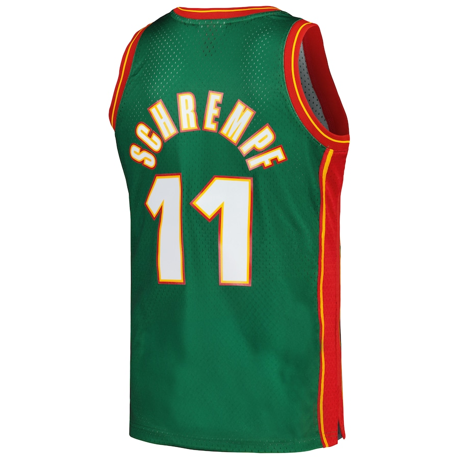 Seattle SuperSonics Mitchell & Ness 1995/96 Hardwood Classics Swingman Jersey - Green