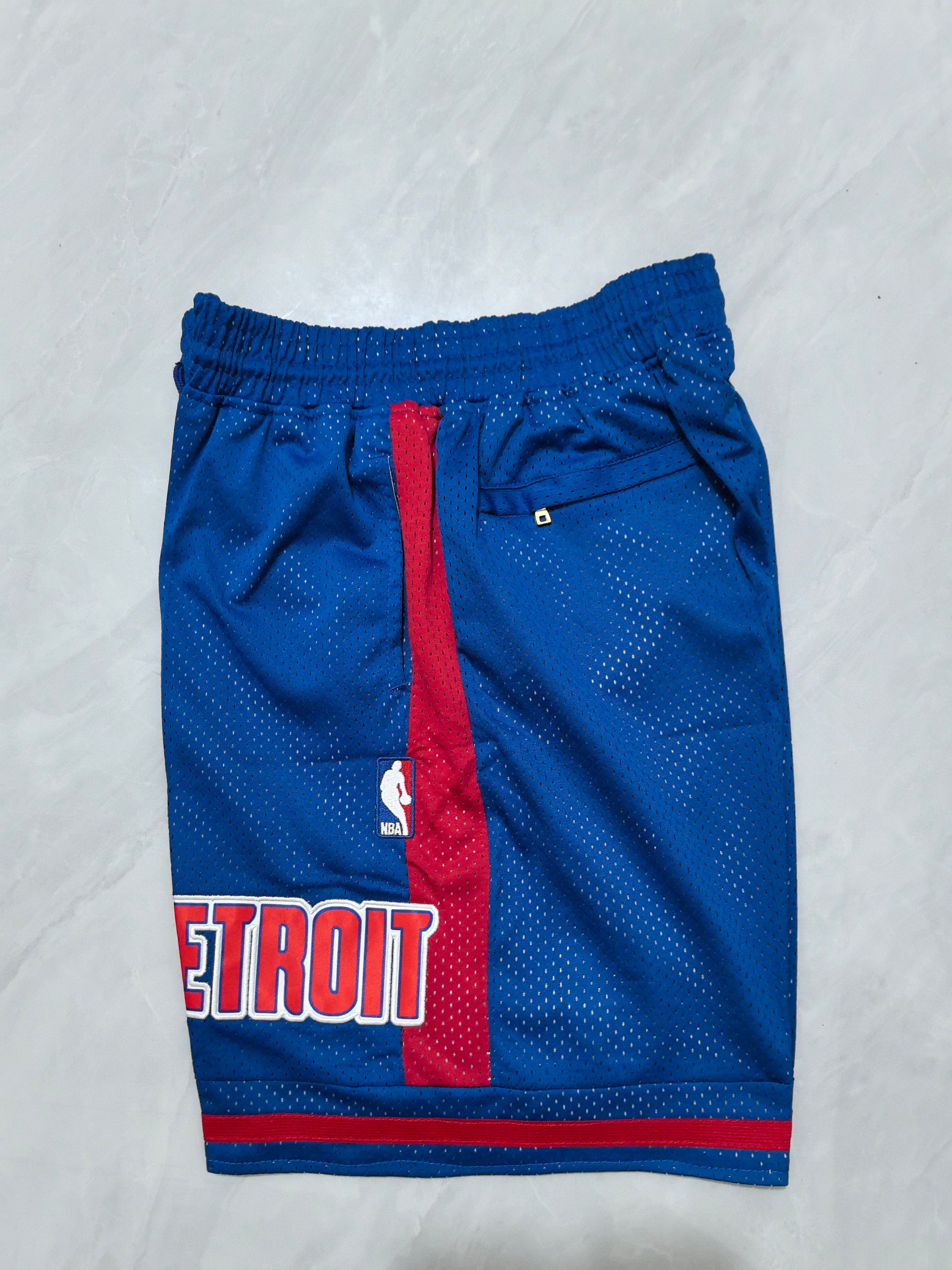 Detroit Pistons Blue Pocket Shorts