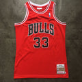 Chicago Bulls Scottie Pippen Thorwback Red Jersey