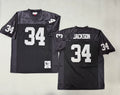 Mens Bo Jackson#34 black Los Angeles Raiders Vintage Throwback Jersey