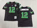 Mens Randall Cunningham#12 black Philadelphia Eagles Vintage Throwback Jersey