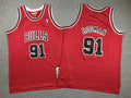 Youth Dennis Rodman Chicago Bulls #91 Embroidered Jersey