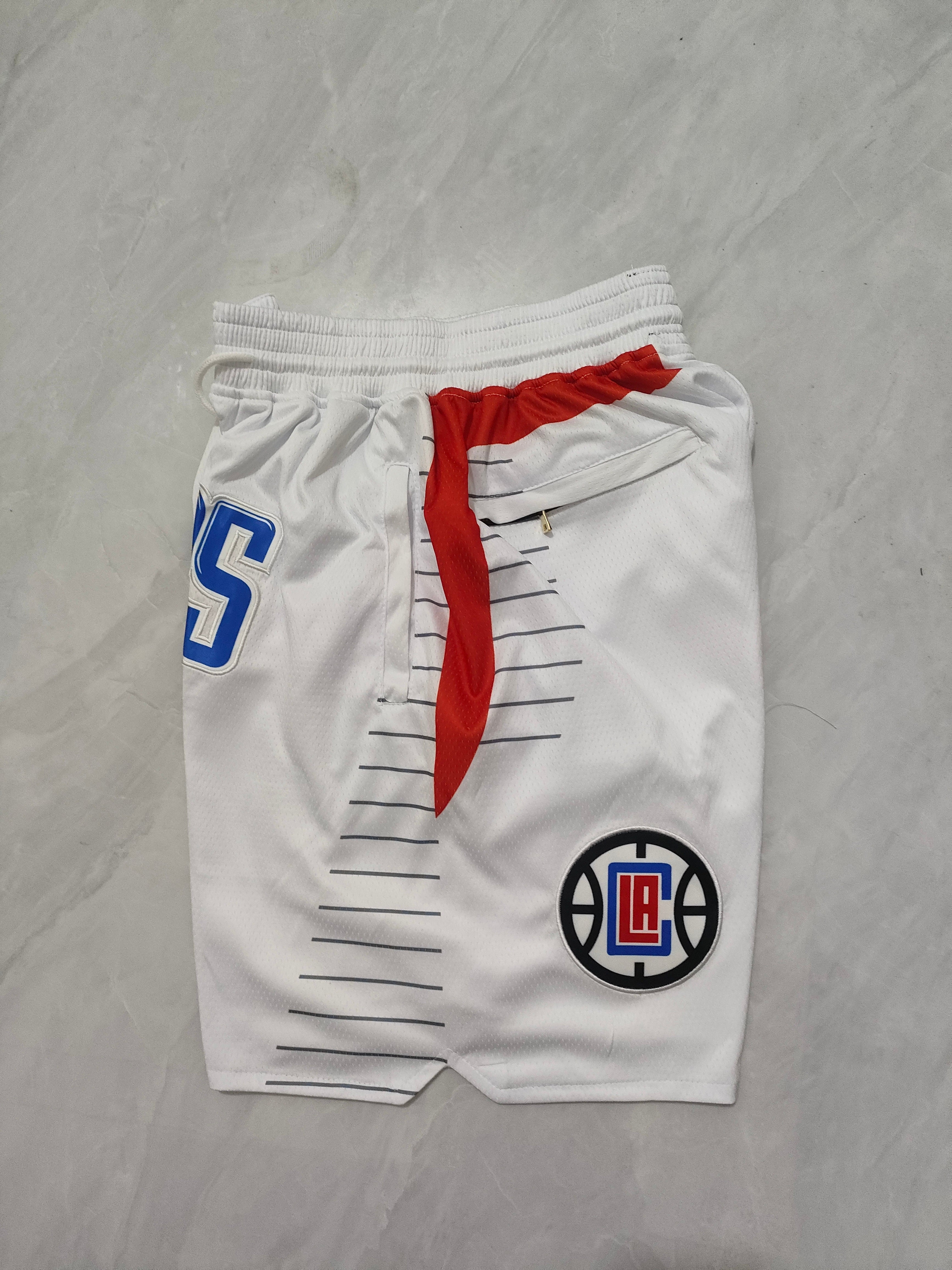 Los Angeles Clippers White Regular Edition Pocket Shorts