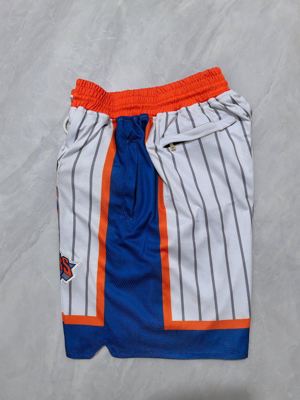 New York Knicks 2025 White Stripe City Edition Pocket Shorts