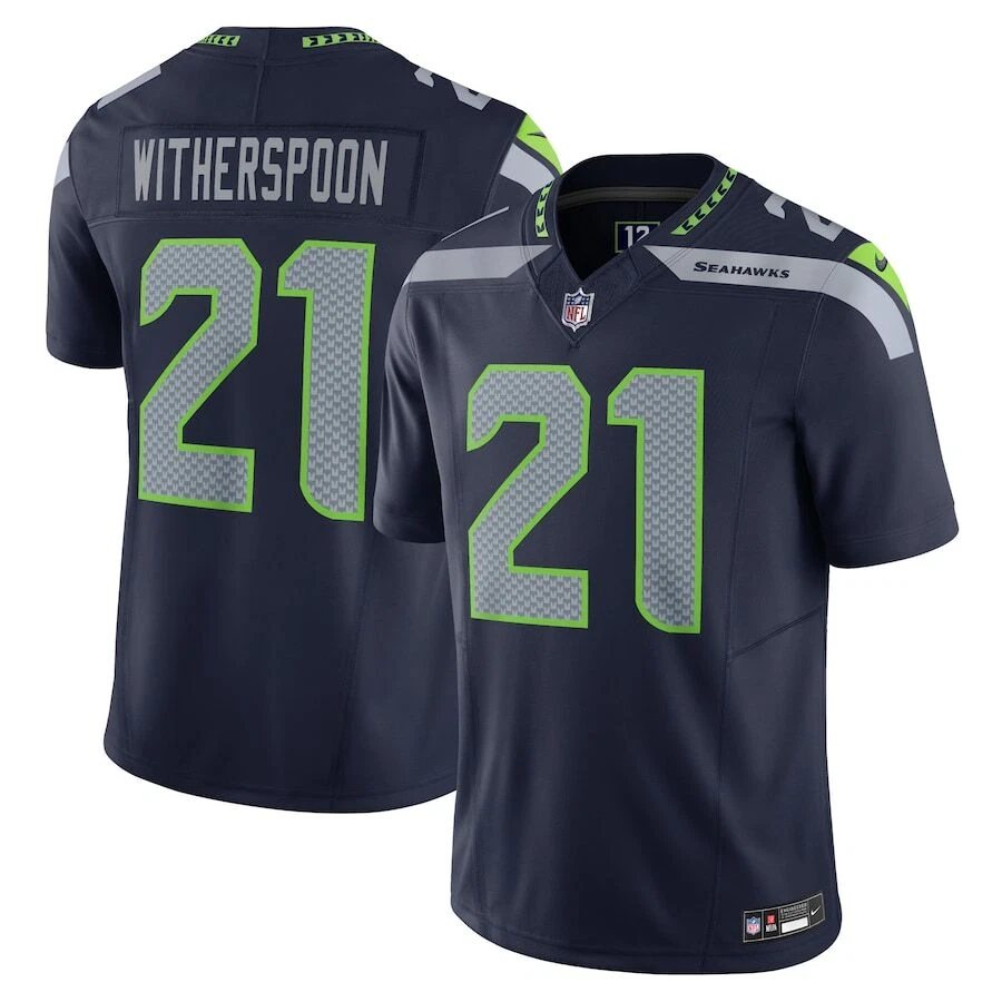 Devon Witherspoon #21 Seattle Seahawks Navy Vapor F.U.S.E. Limited Jersey