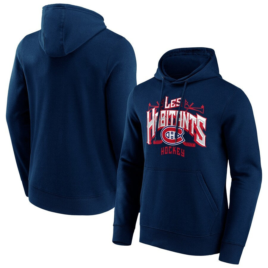 Men's Montreal Canadiens  Branded Hometown Graphic Hoodie - Navy