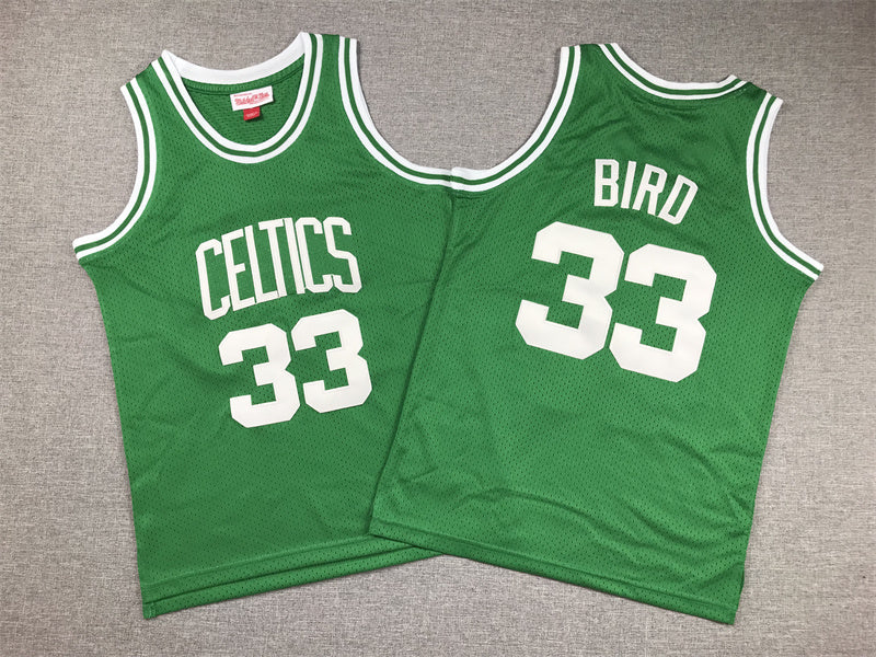 Youth Larry Bird Boston Celtics #33 Embroidered Jersey