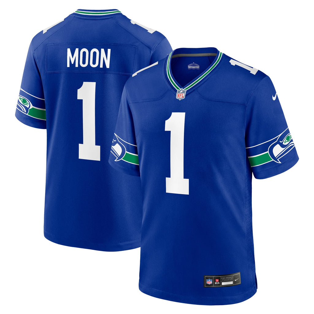 Men's Nike Warren Moon Royal Seattle Seahawks Retired Player Alternate Game Jersey