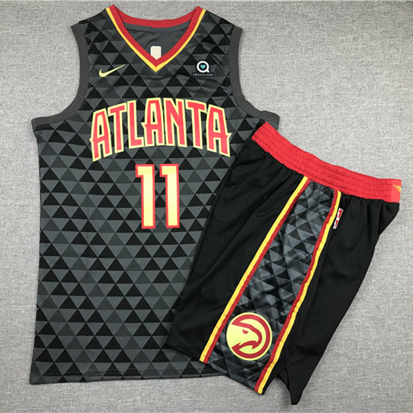 Atlanta Hawks Trae Young #11 City Edition Set — Embroidered Jersey