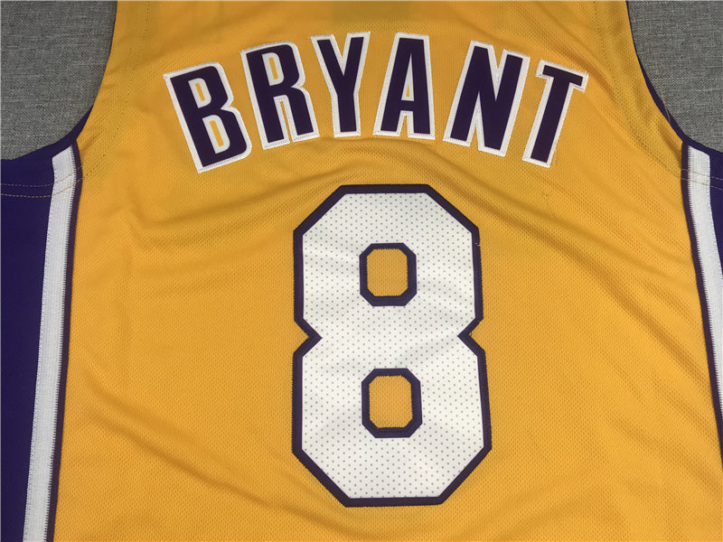 Kobe Bryant #8 Los Angeles Lakers 2000-01 Finals Throwback Jersey — Embroidered