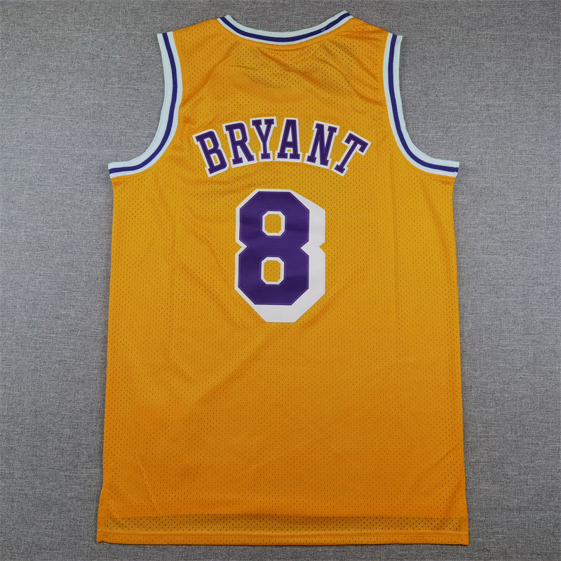 Kobe Bryant #8 Los Angeles Lakers 1996-97 Throwback Embroidered Jersey