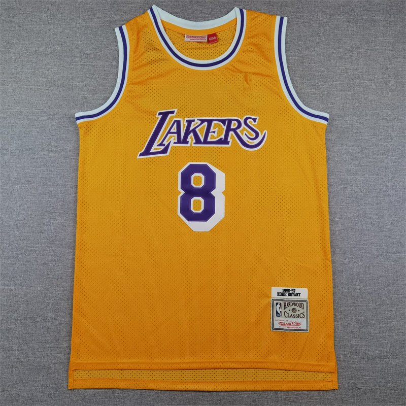 Kobe Bryant #8 Los Angeles Lakers 1996-97 Throwback Embroidered Jersey